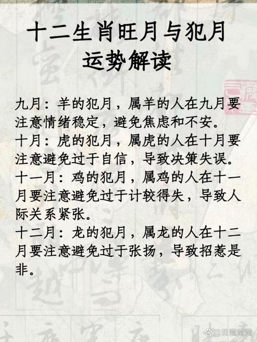 十二生肖破相月表详细解析的简单介绍